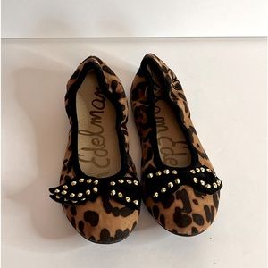 NEW Sam Edelman animal print flats with embellished bow